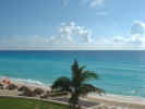 Cancun - Beach View from Room.jpg (75593 bytes)